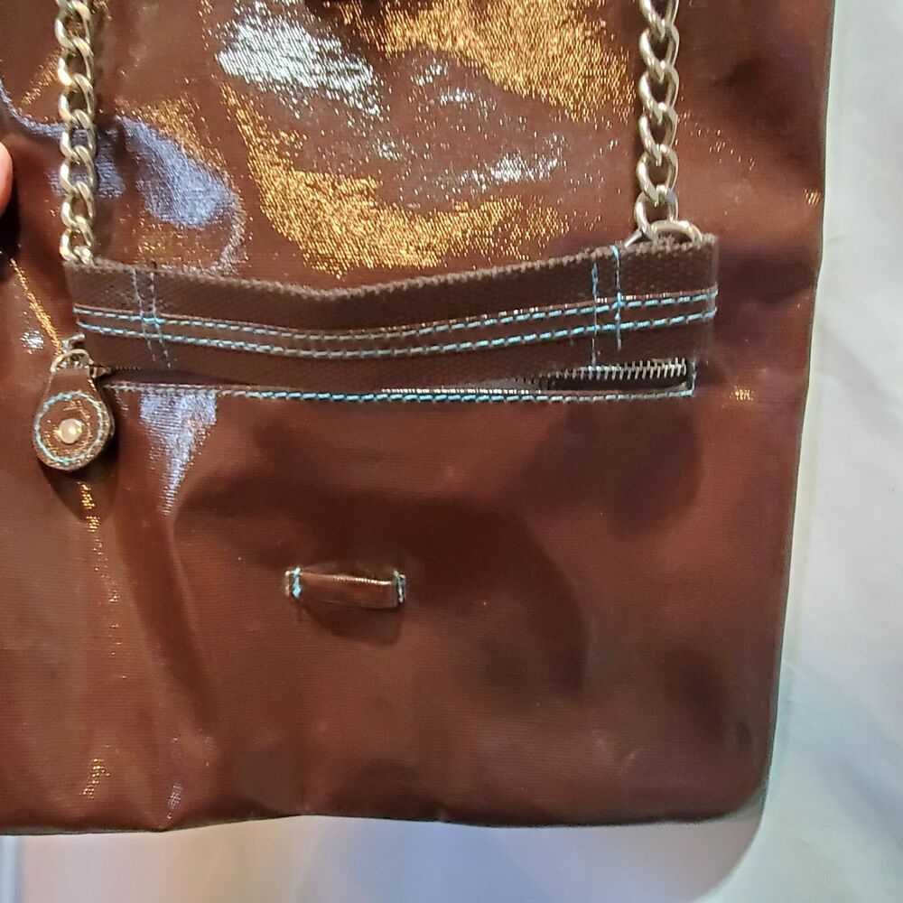 Urban Junket Brown EcoFriendly Chain Purse Or Clutch, NWOT - Picture 5 of 9